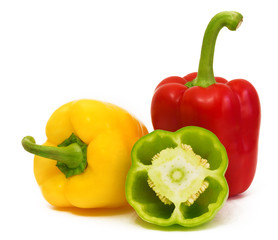 Group of ripe juicy peppers