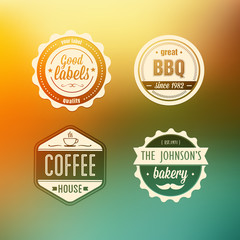 Vector labels set