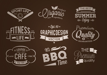 Fototapeta premium Vector labels set