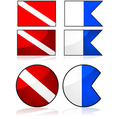 Diving flags