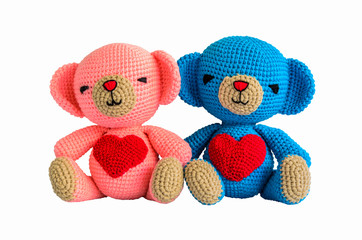 couple crochet bear at handmade