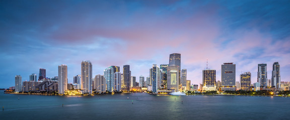 Miami, Florida Skyline - obrazy, fototapety, plakaty
