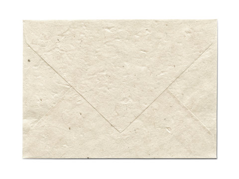 Natural recycled nepalese paper envelope