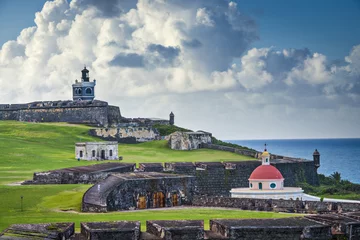 Foto op Canvas San Juan, Puerto Rico Fort © SeanPavonePhoto