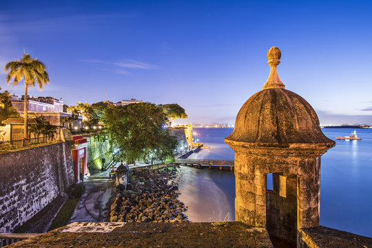 San Juan, Puerto Rico At Paseo De La Princesa