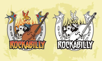 Tattoo rockabilly print