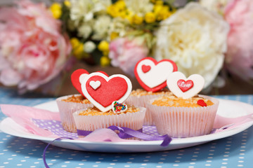 valentine's day muffins