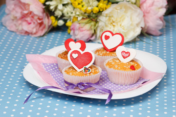valentine's day muffins