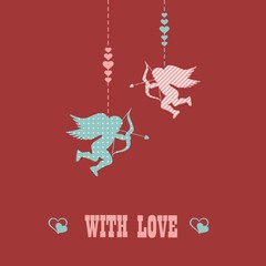 happy Valentines day - greeting card.