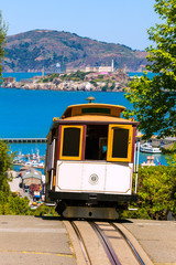 San francisco Hyde Street Cable Car California