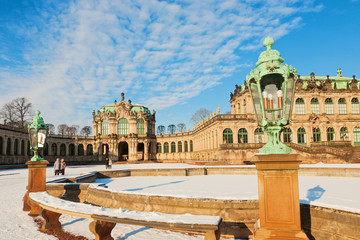 Fototapeta na wymiar Zwinger im Winter, Dresden