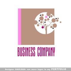 nature abstract business logo emblem vector