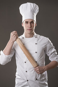 male chef isolated