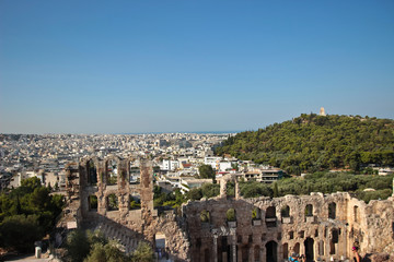 Fototapeta na wymiar Panoramic view of Athens