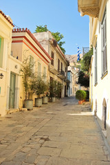 Fototapeta na wymiar Streets of Athens old town