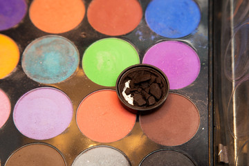 tools makeup in a beauty salon