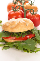 panino con pomodoro e rucola