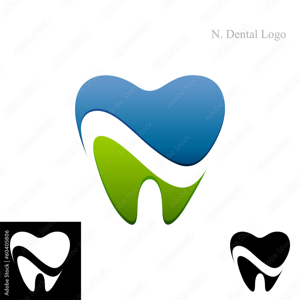 Wall mural n. dental logo