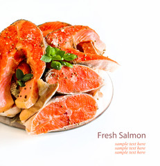 Fresh tasty salmon