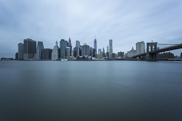 Manhattan Skyline with Brooklyn Bridge, New York City