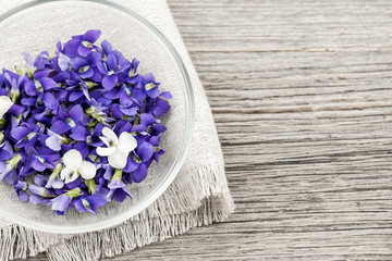 Edible Violets Bowl