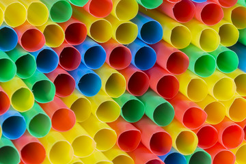 many multi-color tubules for a cocktail
