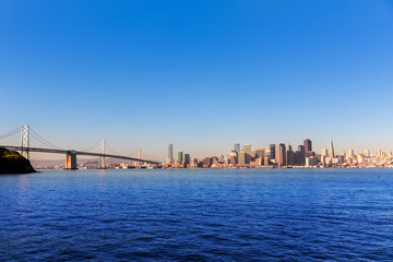 San Francisco skyline in California from Treasure Island