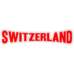 Switzerland Text Logo