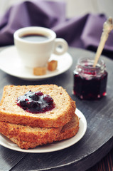 Breakfast with toast