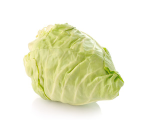 Fototapeta premium green cabbage isolated on white