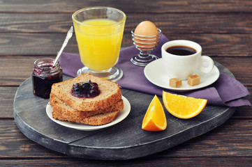 Breakfast with toast