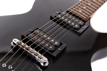 Fototapeta na wymiar Electric guitar, close up