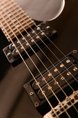Fototapeta na wymiar Electric guitar , close up