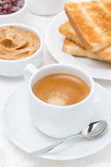 freshly brewed espresso for breakfast