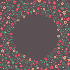 Beautiful frame of flowering branches