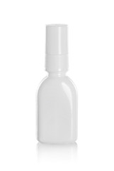 white plastic bottles for cosmetic product