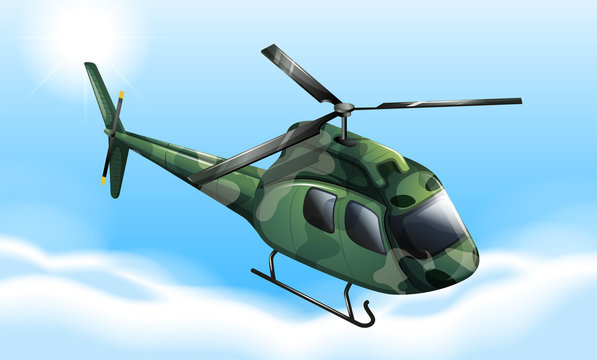 A military chopper