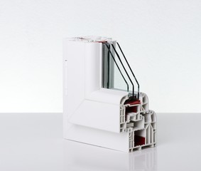 Plastic window profile