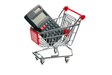 calculator in shopping cart