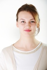 Very beautiful young girl posing for portrait