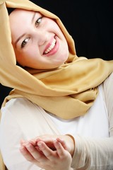 Young beautiful Muslim girl portrait