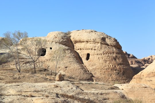 Rock Cut Tombs at Petra, Jordan