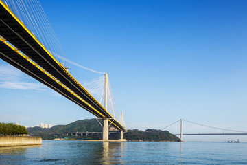 Suspension Bridge in Hong Kong