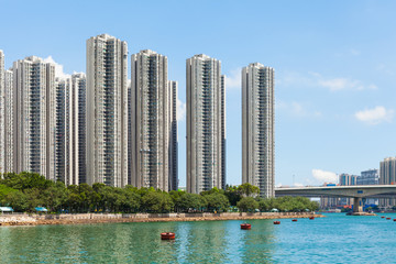 Fototapeta na wymiar Residential area in Hong Kong