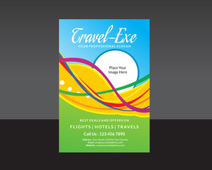 Fototapeta premium abstract travel flyer