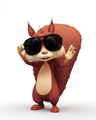 Squirrel with pose