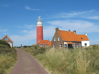 Fototapeta na wymiar Latarnia morska w Texel (Holandia)