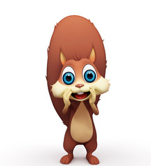 Obraz premium Squirrel is calling