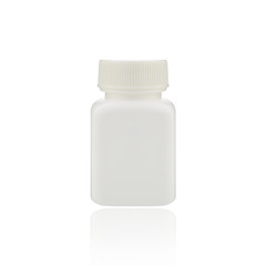 Isolate White Pill Bottle