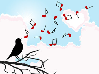 Bird singing
